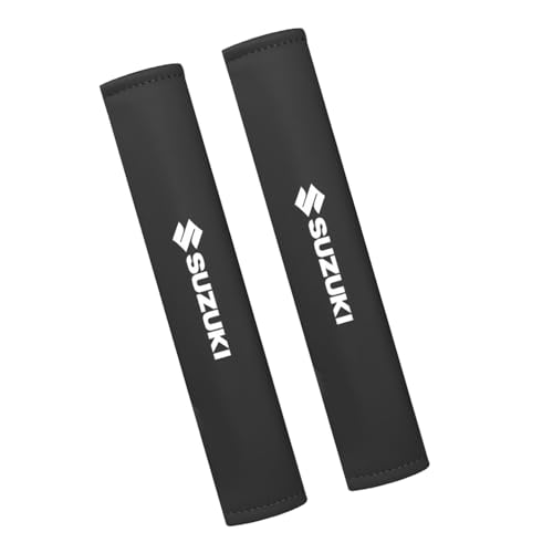 WpTrick 2 StüCk Gurtpolster FüR Suzuki S-Cross, GüRtelkissen, Gurtschoner, Polsterung FüR Sitzgurt Auto Gurt Polster Sicherheitsgurt Schulterpolster Bequemes,A-Black-38cm von WpTrick