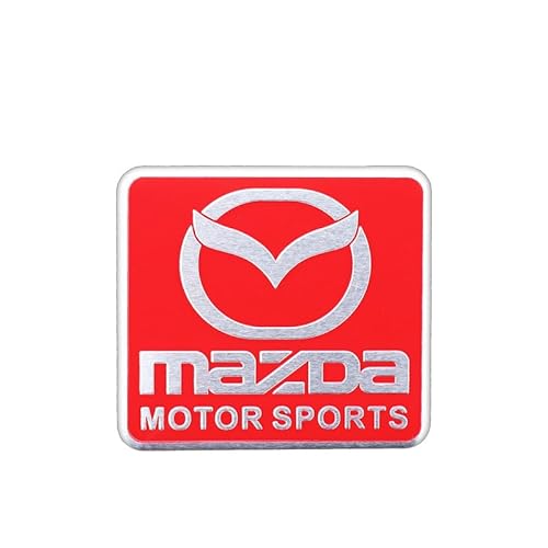 WpTrick Auto Abzeichen Für Mazda CX 4 2016-2020 2021 2022 2023 2024 2025 Kyd, Karosserie-Abzeichen, Auto Aufkleber Abzeichen, Kofferraum Emblem, Auto Aufkleber Emblem Auto-Abzeichen,B-Red von WpTrick