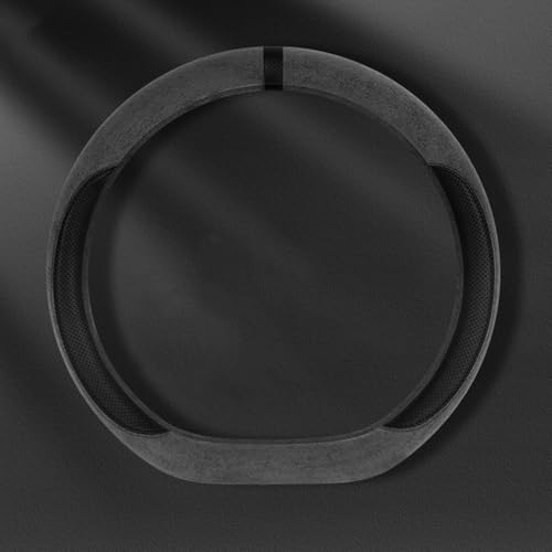 WpTrick LenkradhüLle Für M-ercedes Ben z ML 2006-2023 2024 2025, Lenkradabdeckung, Wildleder Lenkradschoner, Anti-Rutsch Geruchlos Atmungsaktiv Flexibel,D-Black von WpTrick