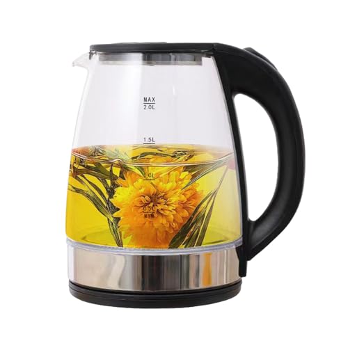 2 Liter Elektrischer Wasserkocher, Kabelloser Elektrischer Wasserkocher Aus Glas, Sichere Wasserkocher Mit Automatischer Abschaltung 2 Liter Elektrischer Wasserkocher, Kabelloser Elektrischer Wasserkocher Aus Glas, Sichere Wasserkocher Mit Automatischer Abschaltung von Wpsagek