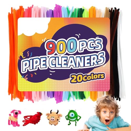 Bastel-Pipe Cleaners Blumen Set | Bunte Starke Flauschige Drahtstäbchen,Buntes Kreatives Kinderspielzeug für Projekte Feiertage und Dekoration für zu Hause und Mädchen von Wpsagek