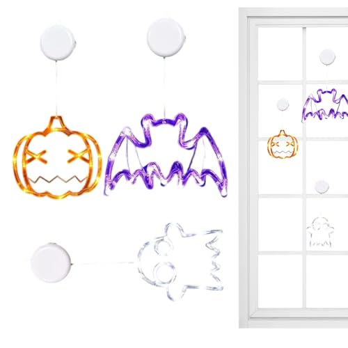 Fenster| 3 Stück Deko mit Saugnäpfen - Kürbis Halloween Deko Für Indoor Outdoor Wohnung Garten Fenster Fenster| 3 Stück Deko mit Saugnäpfen - Kürbis Halloween Deko Für Indoor Outdoor Wohnung Garten Fenster von Wpsagek