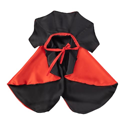 Hund Vampir Umhang - Welpen Halloween Umhang | Haustier Vampir Hexen Cape Kostüm Für Katzen Kleine Hunde Halloween Verkleidung von Wpsagek