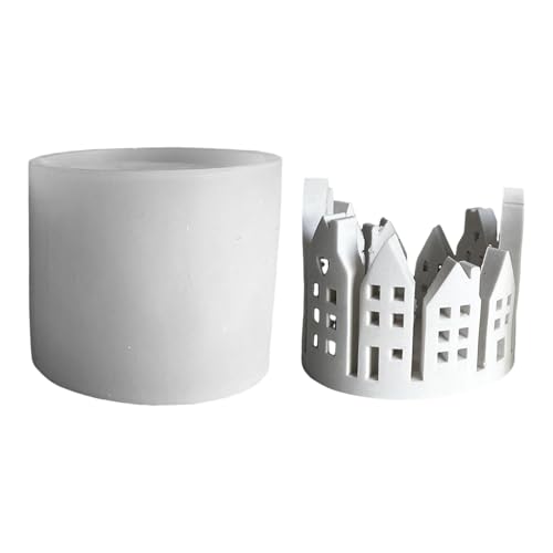 Kerzenhalterformen für Zement, Kerzenhalterformen Silikon | Ringhaus Gipsornamentform | Hohlring Haus Silikonform Kerzenhalter Ornamente Silikonform Teelicht Kerzenhalter Form Kerzenhalterformen für Zement, Kerzenhalterformen Silikon | Ringhaus Gipsornamentform | Hohlring Haus Silikonform Kerzenhalter Ornamente Silikonform Teelicht Kerzenhalter Form von Wpsagek