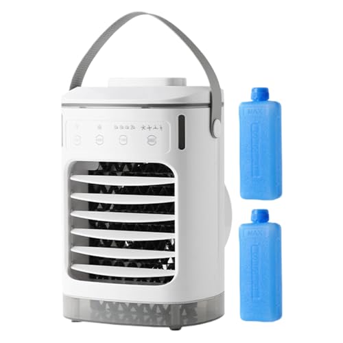 Klimatisierungsventilator - Klimagerät Luftkühler - Luftbefeuchter Wiederaufladbar Leise Mit Timer 4 Geschwindigkeiten Für Studentenzimmer Büro Schlafzimmer Klimatisierungsventilator - Klimagerät Luftkühler - Luftbefeuchter Wiederaufladbar Leise Mit Timer 4 Geschwindigkeiten Für Studentenzimmer Büro Schlafzimmer von Wpsagek