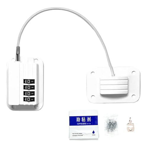 Kühlschranksicherung - Kindersicherungsschloss Für Schränke Und Kühlschränke,Robuster Riegel Mit Klebebefestigung Für Schreibtischschubladen Möbel Schiebetüren Backöfen Kühlschranksicherung - Kindersicherungsschloss Für Schränke Und Kühlschränke,Robuster Riegel Mit Klebebefestigung Für Schreibtischschubladen Möbel Schiebetüren Backöfen von Wpsagek