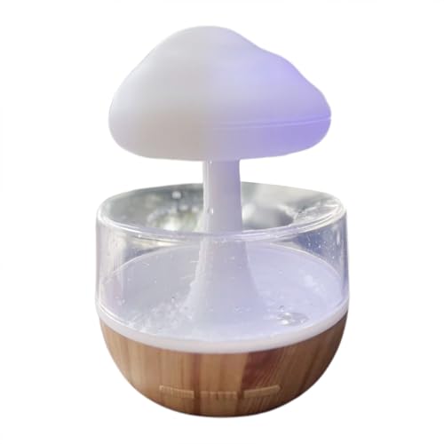 Regenwolkenbefeuchter, Wassertropfen -Luftbefeuchter,400 ml Pilzbefeuchter für Schlafzimmer mit verstellbaren LED -Leuchten - Schreibtischbrunnen Diffusor für Schlafzimmer schlafen entspannend Regenwolkenbefeuchter, Wassertropfen -Luftbefeuchter,400 ml Pilzbefeuchter für Schlafzimmer mit verstellbaren LED -Leuchten - Schreibtischbrunnen Diffusor für Schlafzimmer schlafen entspannend von Wpsagek