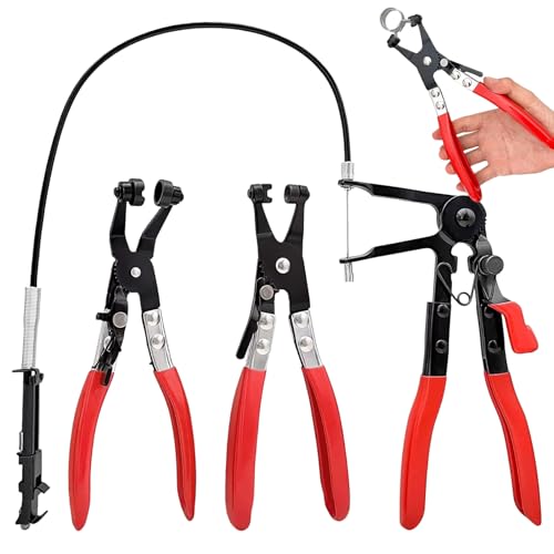 Schlauchschellen Werkzeug | Präzisionsausführung für Schlauchschellen Kit - 3-teiliges Set von multifunktionalen Rohrzangen für Bereiche wie Heizung, Motor, Sanitär, Automobil und von Wpsagek
