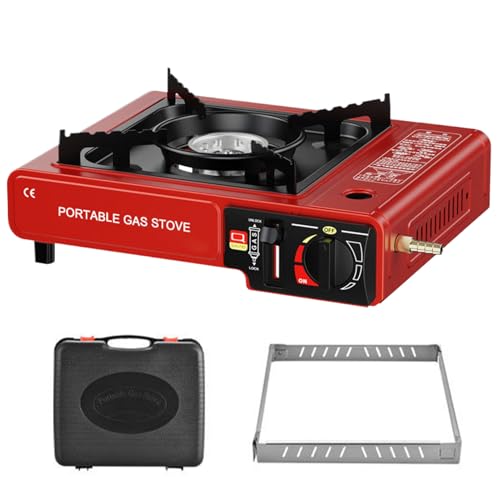 Tragbarer Campingkocher - Wanderkocher Mit Kompaktem Design | Leichtes 2-in-1 Outdoor Grillzubehör für Camping Wandern Picknick mit Überlebensausstattung von Wpsagek