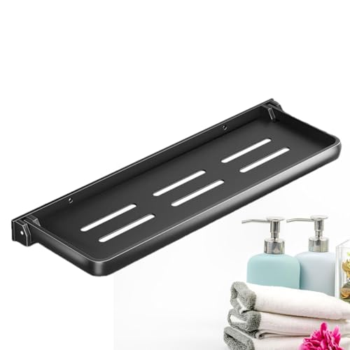 Wpsagek Duschablage, Faltbar Wandregal Ohne Bohren, Badezimmer Schweberegal Badezimmer Organizer Aus Aluminium, 30/40/50CM Küchenregal Badregal Wpsagek Duschablage, Faltbar Wandregal Ohne Bohren, Badezimmer Schweberegal Badezimmer Organizer Aus Aluminium, 30/40/50CM Küchenregal Badregal von Wpsagek