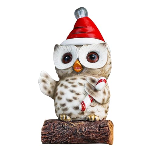 Wpsagek Harz-Eulen-Figur mit LED-n, Eulen-Statue-Dekor - Weihnachts-LED-Eulen-Dekoration - Tierische Licht-Außendekorationen für Garten, Terrasse, Rasen, Eingangshalle, Schlafzimmer Wpsagek Harz-Eulen-Figur mit LED-n, Eulen-Statue-Dekor - Weihnachts-LED-Eulen-Dekoration - Tierische Licht-Außendekorationen für Garten, Terrasse, Rasen, Eingangshalle, Schlafzimmer von Wpsagek