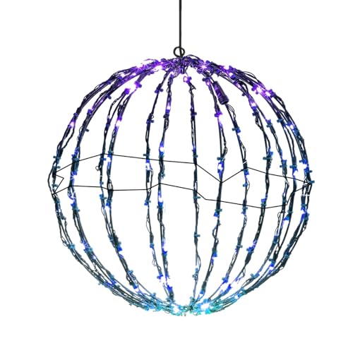 Wpsagek Lighted Ball, Hängende Kugel lichte Beleuchtete Kugel Weihnachtsdeko, Faltbare LED Kugeln Weihnachtsbeleuchtung Füraußen Garten Dekoration, 20/25/30 Cm von Wpsagek