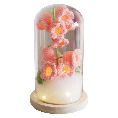 Wpsagek Maiglöckchen Nachtlicht - Schreibtisch Nachtlicht - Blume Tischlampe, Blume im Glas Lampenschirm, Häkelblumen Nachtlicht für Frauen Mädchen am Geburtstag, Valentinstag Wpsagek Maiglöckchen Nachtlicht - Schreibtisch Nachtlicht - Blume Tischlampe, Blume im Glas Lampenschirm, Häkelblumen Nachtlicht für Frauen Mädchen am Geburtstag, Valentinstag von Wpsagek