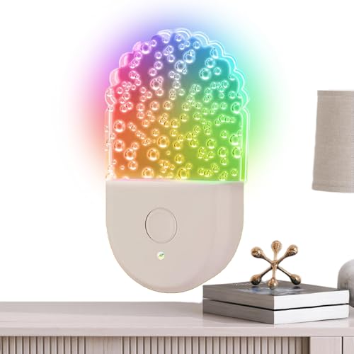 Wpsagek Nachtlichter zum Einstecken in die Wand,LED-Nachtlichter zum Einstecken in die Wand, Steckdosen-LED-Nachtlampe für Kinder mit 6 Farben, Mehrfarbige LED-Ambientebeleuchtung als Wandsteckdose von Wpsagek