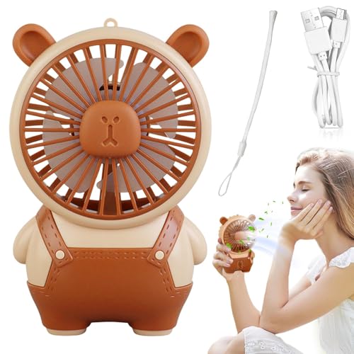 Wpsagek Persönlicher Ventilator - Elektrischer USB Kleinventilator - Leise Kompakt Kühler Mit USB-Anschluss Für Camping Wandern Picknick Zuhause & Schule von Wpsagek