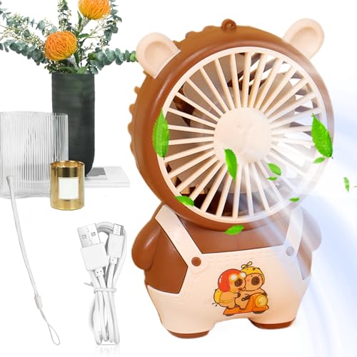 Wpsagek Schreibtischventilator - Elektrischer USB Kleinventilator | Leise Kompakt Kühler Mit USB-Anschluss Für Camping Wandern Picknick Zuhause & Schule von Wpsagek