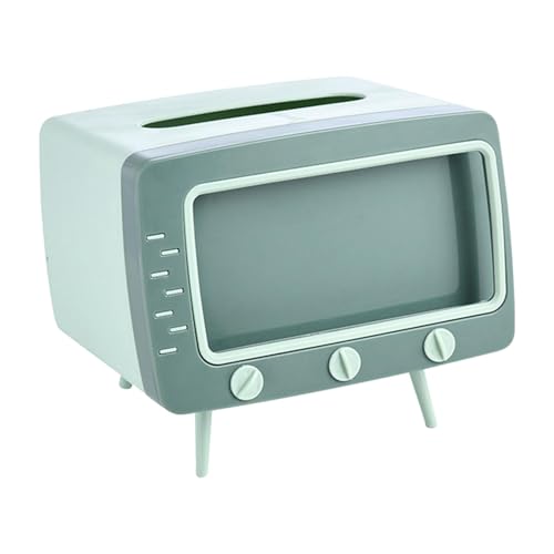 Wpsagek TV-Tücherbox – Vintage-Tücherbox mit Handy-Ständer – TV-förmiger Taschentuchspender Box Telefonhalter für Badezimmer/Wohnzimmer/Schlafzimmer-Kommode/Nachttisch/Schreibtisch/Tisch Wpsagek TV-Tücherbox – Vintage-Tücherbox mit Handy-Ständer – TV-förmiger Taschentuchspender Box Telefonhalter für Badezimmer/Wohnzimmer/Schlafzimmer-Kommode/Nachttisch/Schreibtisch/Tisch von Wpsagek
