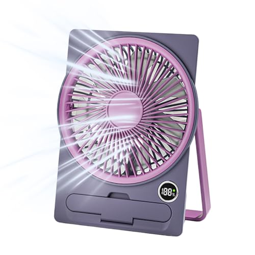 Wpsagek Tischventilator, USB-Aufladbarer Kompaktlüfter, Persönliches USB-Kühlsystem Mit LCD-Digitaldisplay Tragbar Aufhängbar Stehbar Für Küche Büro Schlafzimmer Studentenzimmer Wpsagek Tischventilator, USB-Aufladbarer Kompaktlüfter, Persönliches USB-Kühlsystem Mit LCD-Digitaldisplay Tragbar Aufhängbar Stehbar Für Küche Büro Schlafzimmer Studentenzimmer von Wpsagek