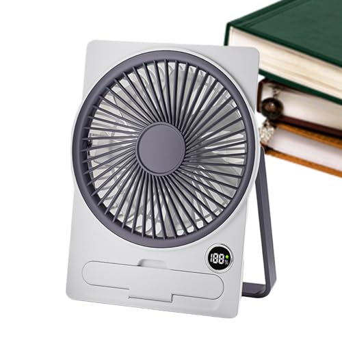 Wpsagek Tischventilator | USB-Aufladbarer Kompaktlüfter - Persönliches USB-Kühlsystem Mit LCD-Digitaldisplay Tragbar Aufhängbar Stehbar Für Küche Büro Schlafzimmer Studentenzimmer Wpsagek Tischventilator | USB-Aufladbarer Kompaktlüfter - Persönliches USB-Kühlsystem Mit LCD-Digitaldisplay Tragbar Aufhängbar Stehbar Für Küche Büro Schlafzimmer Studentenzimmer von Wpsagek