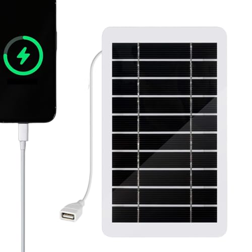Wpsagek Tragbares Solarpanel - Leistungsstarkes Monokristallines PV Modul Ladegerät | 5V Spannung Hoher Wirkungsgrad Solarstromlösung für Camping Boot Dachanwendung Reisemobil von Wpsagek
