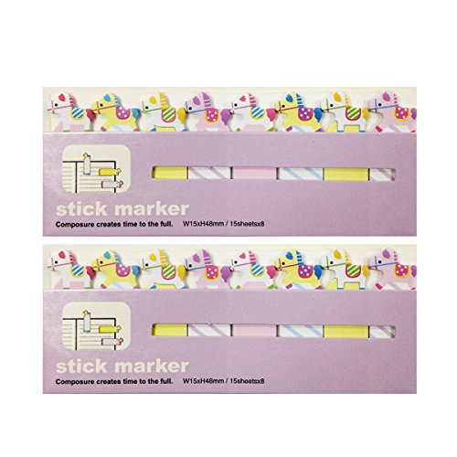 Wrapables Lesezeichen Flagge, Sticky Marker, Karussell Pferde, 2er-Set Wrapables Lesezeichen Flagge, Sticky Marker, Karussell Pferde, 2er-Set von Wrapables