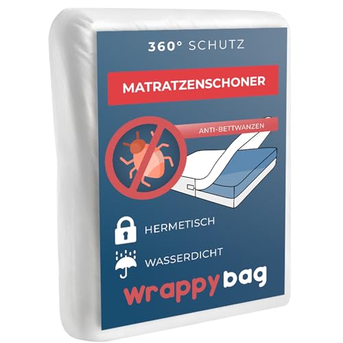WRAPPYBAG Wasserdichter Matratzenschoner – Anti-Bettwanzen & Hausstaubmilben Matratzenbezug – Chemikalienfrei & Atmungsaktiv – 140x190x30 cm – Erhältlich in 15 Größen WRAPPYBAG Wasserdichter Matratzenschoner – Anti-Bettwanzen & Hausstaubmilben Matratzenbezug – Chemikalienfrei & Atmungsaktiv – 140x190x30 cm – Erhältlich in 15 Größen von Wrappybag