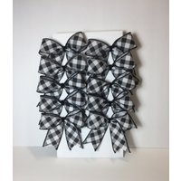 Weihnachtsbaum Dekorative Bögen/Set 10 Weihnachten Leckerlibeutel Buffalo Plaid Decor von WreathClassAndMore
