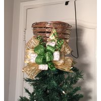 Weihnachtsbaum Topper Rattan Hut Weihnachtsbaum Topper Rattan Hut von WreathClassAndMore