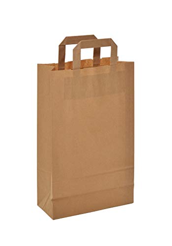 Papiertragetasche 22+10x36cm braun Größe 50 Stück von Wrede Verpackungen