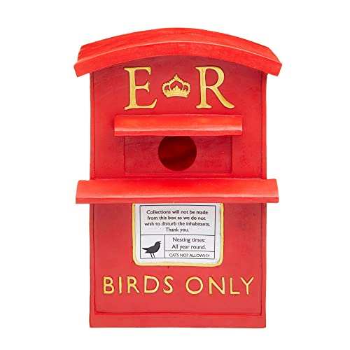 Wrenbury Briefkasten Vogelhaus für kleine Vögel - hängende Nistkästen für Gärten - Wetterbeständig - Briefkasten für Rotkehlchen und Wildvögel von Wrenbury
