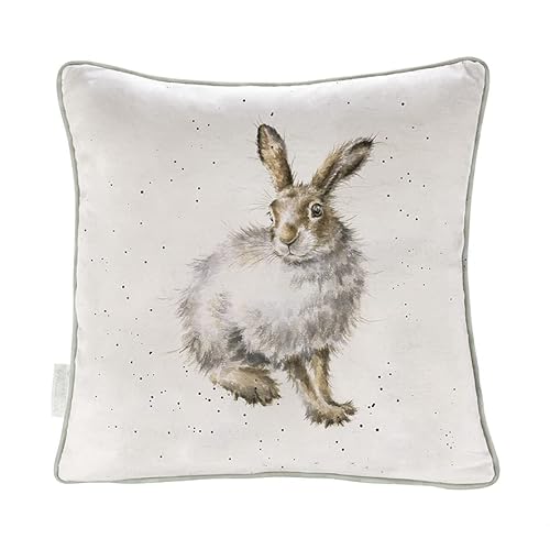 Wrendale Designs Kissen "Winter Hase", Baumwolle, 40cm x 40cm von Wrendale Designs by Hannah Dale