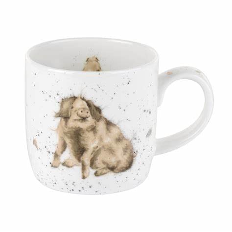 Wrendale Designs Portmeirion Royal Worcester Trotters Pig Tasse, 0,3 l von Wrendale Designs