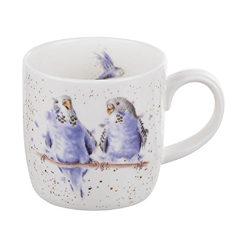 Royal Worcester Wrendale - Date Night - Budgie Mug by Wrendale Designs von Wrendale Designs