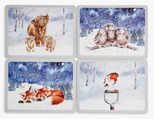 Wrendale Designs 4 Tischsets mit Winterhimmel von Wrendale Designs