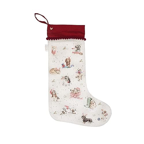 Wrendale Designs Hannah Dale Weihnachtsstrumpf mit Pfotenabdruckmotiv, 220 x 600 mm von Wrendale Designs