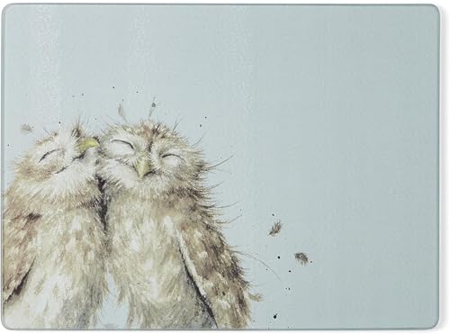 Wrendale Designs Arbeitsflächenschutz aus Glas "Birds of a Feather" von Wrendale Designs