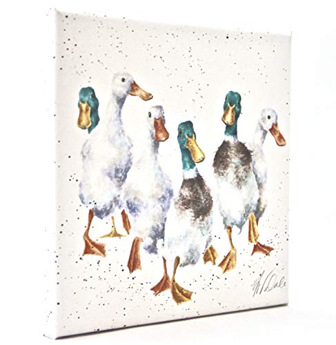 Wrendale Designs Entendruck auf weißem Quadrat Leinwand 20 Zentimeter Quacker Wrendale Designs Entendruck auf weißem Quadrat Leinwand 20 Zentimeter Quacker von Wrendale Designs