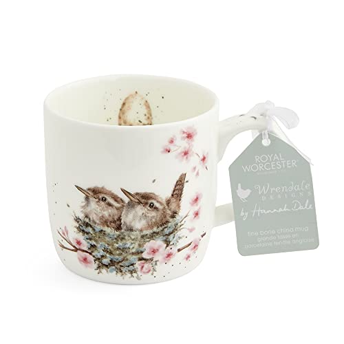 Wrendale Designs Feather Your Nest Keramiktasse mit Vögeln von Royal Worcester von Wrendale Designs