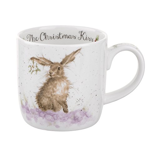 Wrendale Designs Fine Bone China Mug The Christmas Kiss by Wrendale Designs von Wrendale Designs