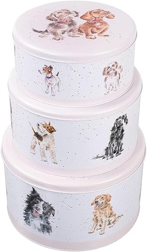 Wrendale Designs Hannah Dale Kuchenform "A Dog's Life", 250 mm, 225 mm und 195 mm Durchmesser von Wrendale Designs