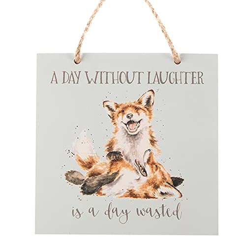 Wrendale Designs Holzschild "A Day Without Laughter" von Wrendale Designs