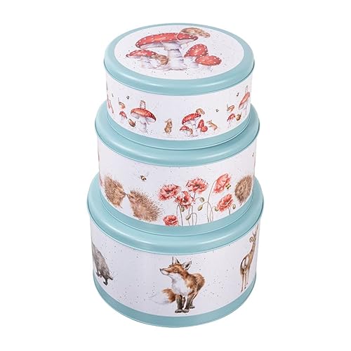 Wrendale Keksdosen - 3er Set Country Animal Blue von Wrendale Designs