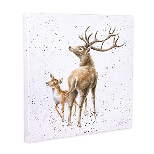 Wrendale Designs Kunstdruck auf Leinwand, Motiv Stars in The Bright Sky, quadratisch, 20 cm, Weiß von Wrendale Designs