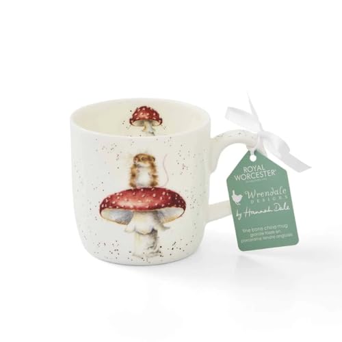 Wrendale Designs Portmeirion Tasse mit Aufschrift "He's a Fun-gi Mouse", 0,3 l von Wrendale Designs