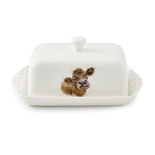 Wrendale Designs "Royal Worcester Wrendale Deigns Butter Dush Cow", weiß von Wrendale Designs