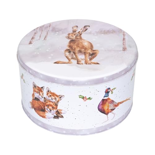 Wrendale Designs Runde Weihnachtsdose, Motiv: Winterwaldtiere von Wrendale Designs