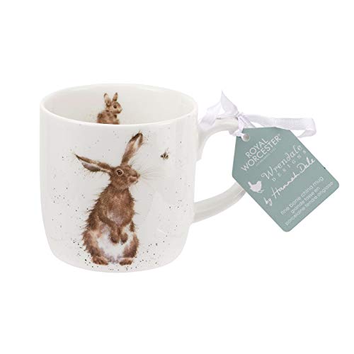 Wrendale Designs Tasse aus feinem Knochenporzellan, Motiv: „Der Hase und die Biene“ von Wrendale Designs