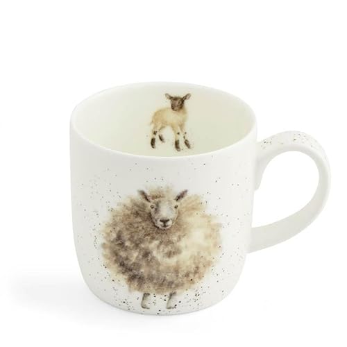 Wrendale Designs Tasse aus feinem Knochenporzellan, der Wollpullover von Wrendale Designs