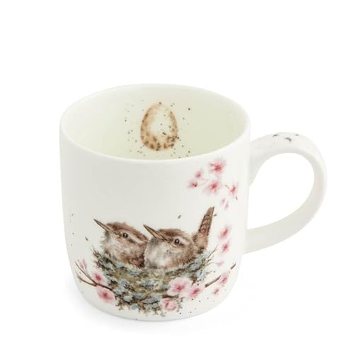 Wrendale Designs Tasse aus feinem Knochenporzellan mit Aufschrift "Feather von Wrendale Designs