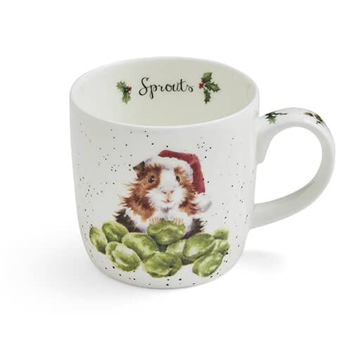 Wrendale Designs Tasse aus feinem Knochenporzellan mit Sprossen Meerschweinchen von Wrendale Designs